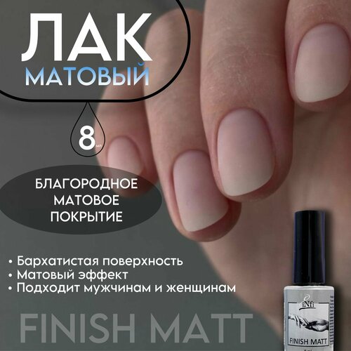 Лак для ногтей матовый укрепляющий