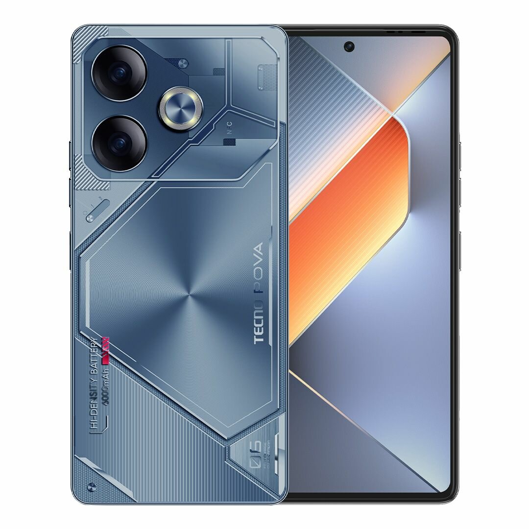 Смартфон Tecno POVA 6 LI7 256+8, синий — фото 1