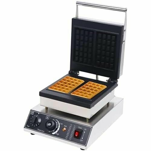 Вафельница czyuRachel профессиональная вафельная машина для вафельных кексов и кексов мощностью 1500 Вт с антипригарным покрытием и таймером форму можно поворачивать на 180 50 300 для детских дней рождения семейных торжеств 4309100₽