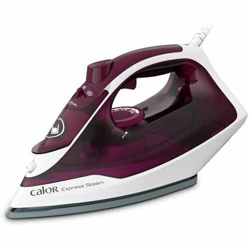 Паровой утюг Calor Express 2400 Вт мощность пара 35 гмин функция парового удара 160 гмин керамическая подошва вертикальное сглаживание FV2835C0 гранат 1935200₽