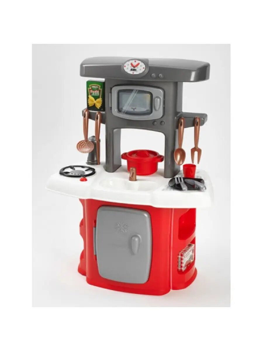 Детская игровая кухня Ecoiffier "Лофт Стиль", развивающая, пластик ABC, серая