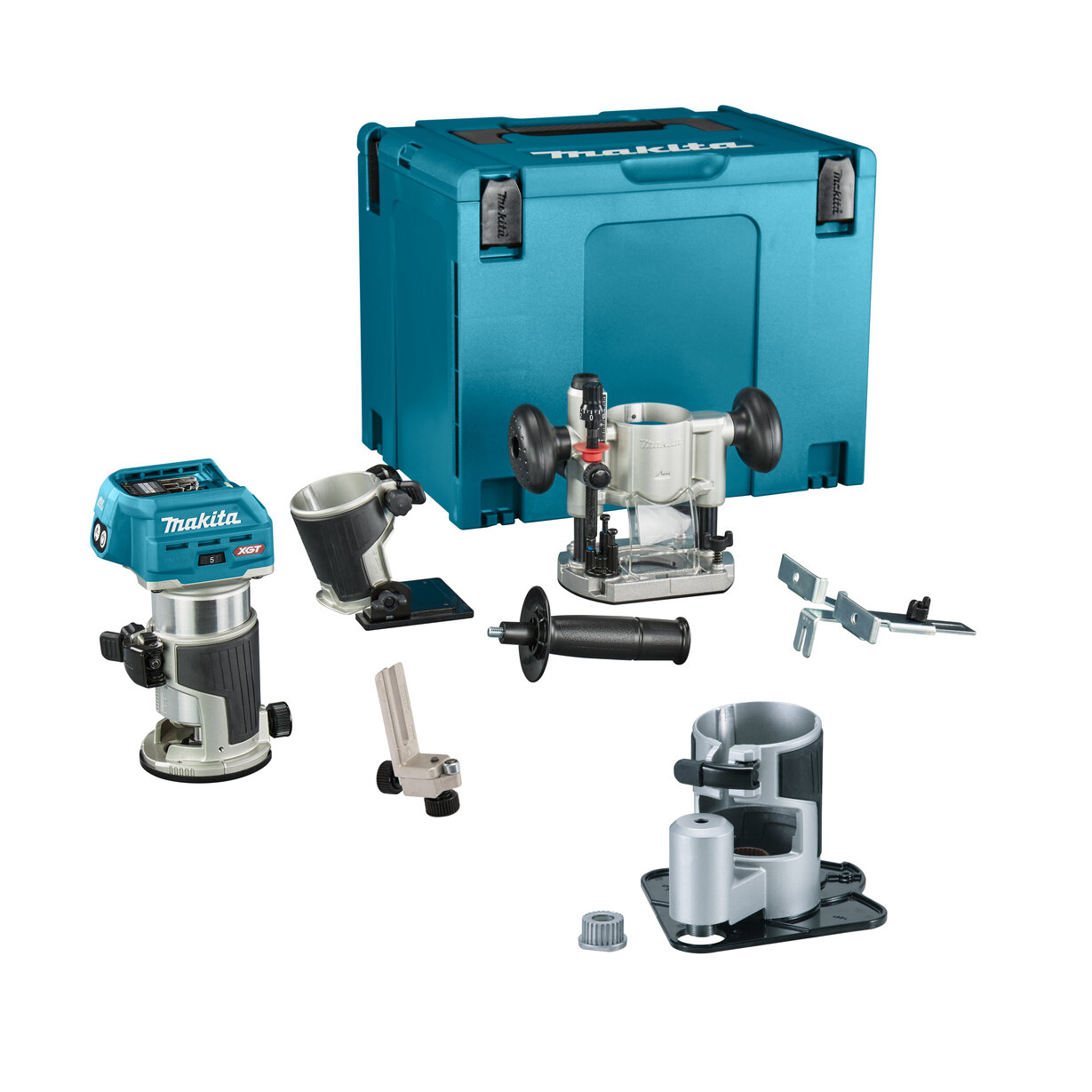 Аккумуляторный кромочный фрезер XGT Makita RT001GZ19 (40V, Li-Ion) (без аккумуляторов и зарядного устройства)