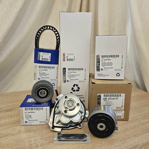 Комплект ГРМ с помпой GM Opel Astra 1.6/1.8 Vectra Aveo Chevrolet Cruze1.8 Z16XER Z18XER A18XER 530072410 K015603XS 530045010 General Motors - арт. 95516740/25195119