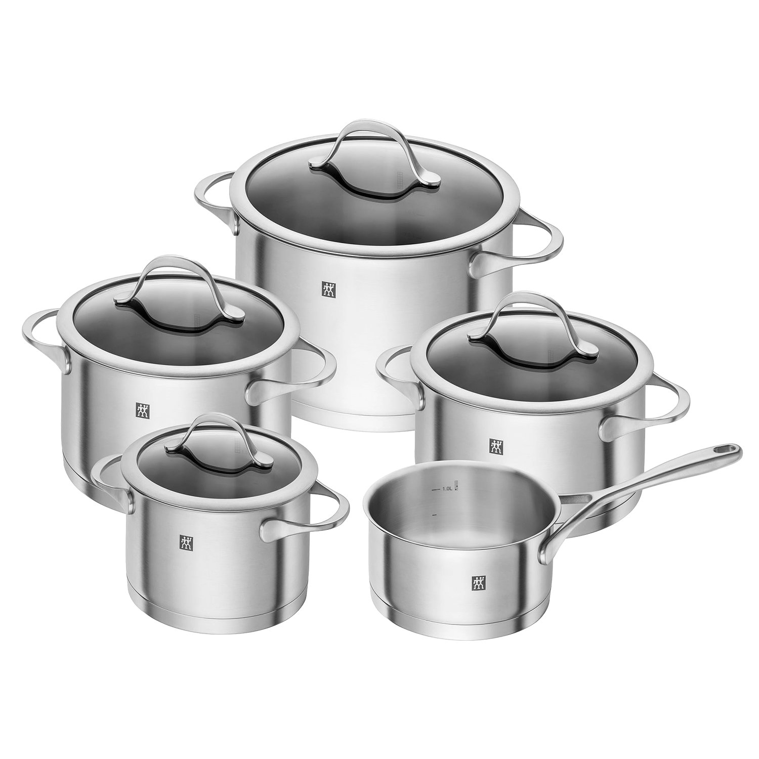 Набор посуды из 5-ти предметов Zwilling Essence, нержавеющая сталь 18/10, 66220-002