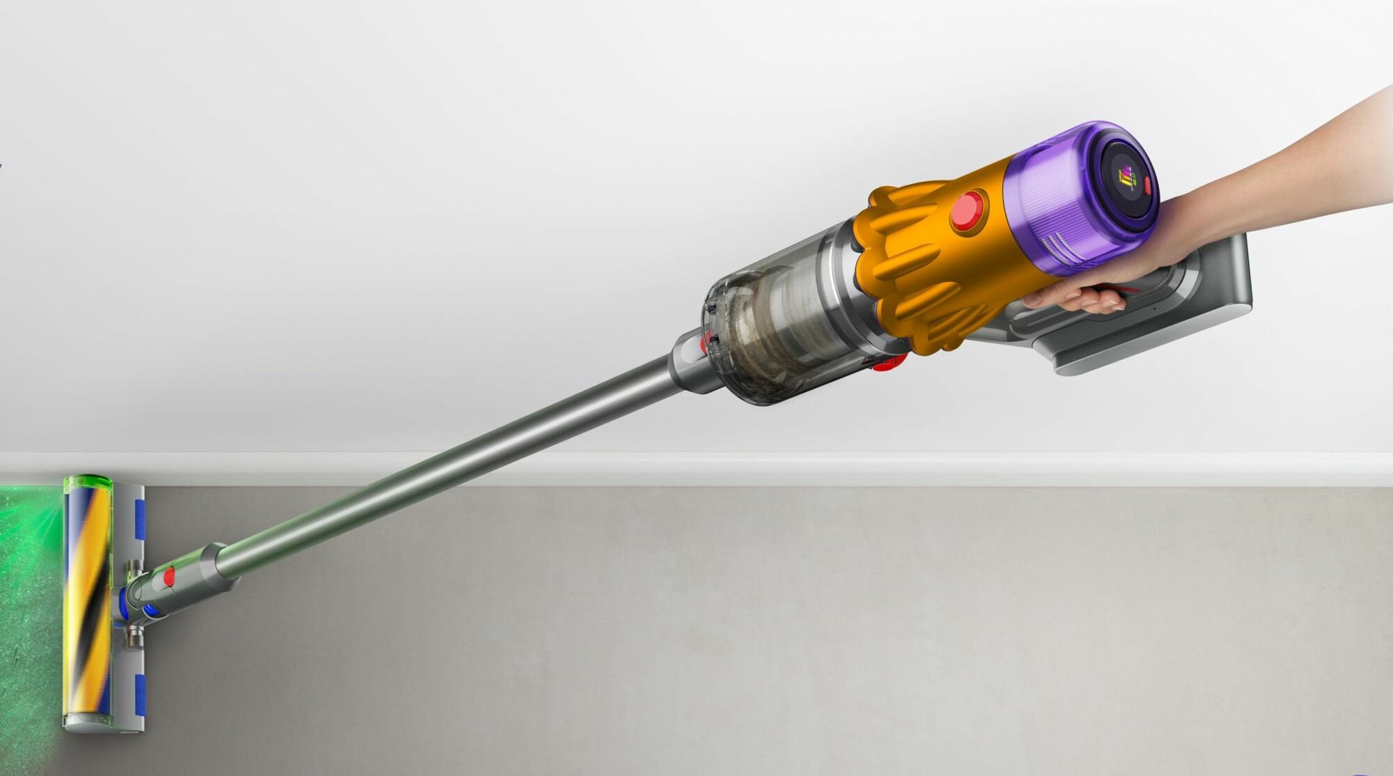 Пылесос Dyson V12 Detect slim absolute SV46 MY, yellow/nickel — фото 1