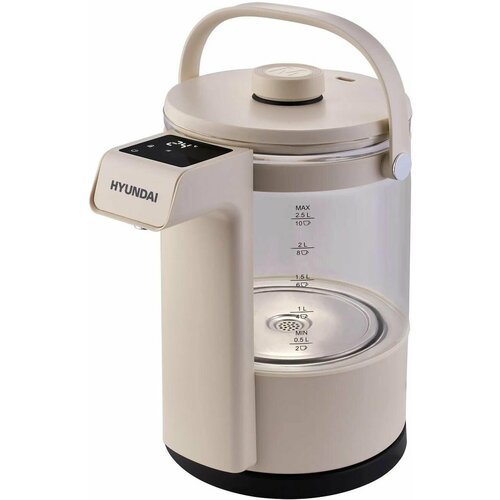 Чайник электрический Hyundai HYK-G7700 2200Вт кремовый и черный 6010₽