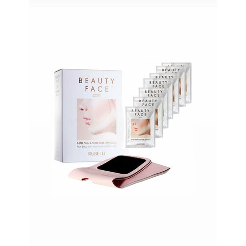 Набор для подтяжки лица с лифтинг-эффектом Rubelli Beauty Face (бандаж+7 масок)