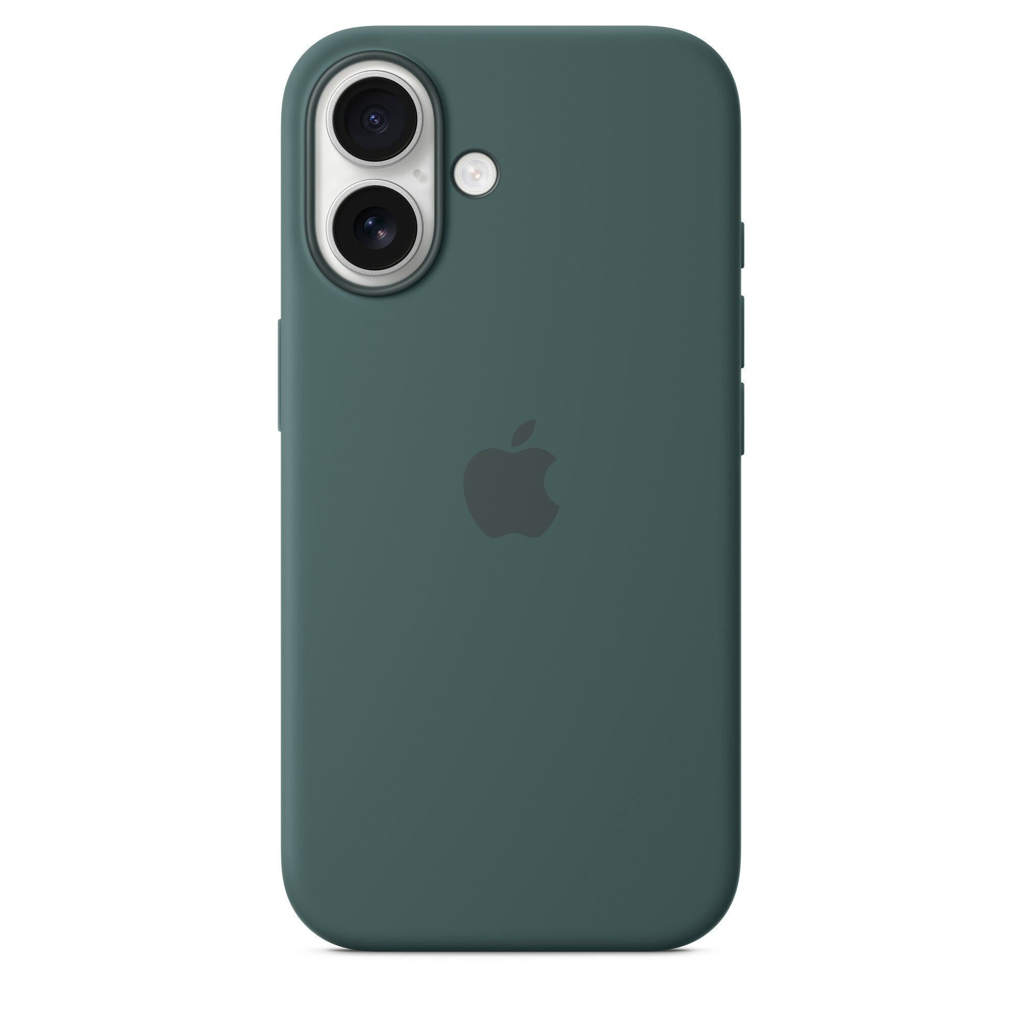 Чехол силиконовый MagSafe для iPhone 16 Lake Green, Silicone case MagSafe для айфон 16 - Зеленый