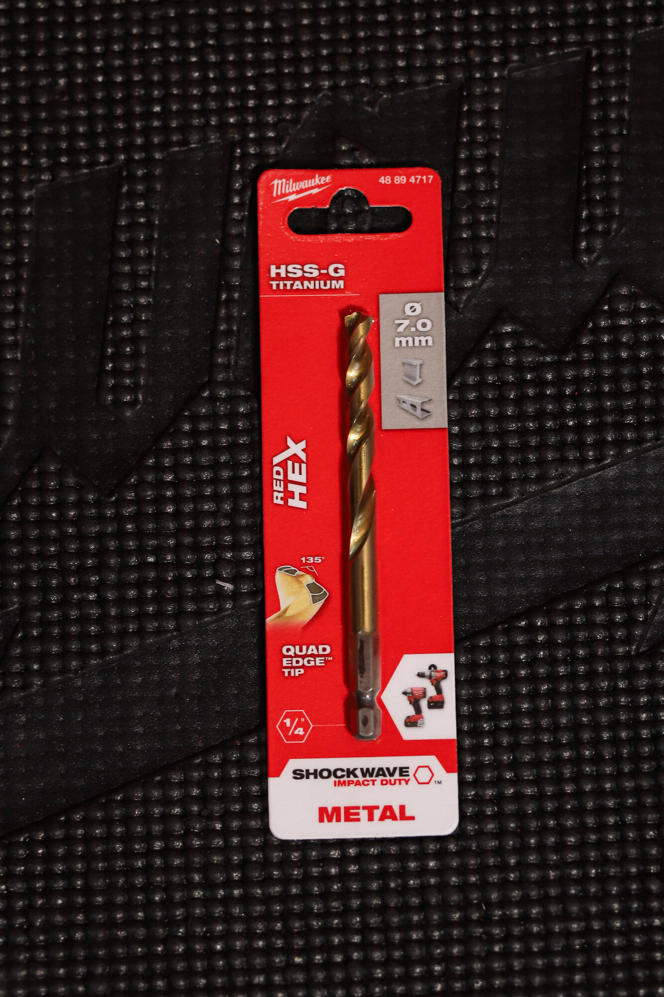 Сверло по металлу Milwaukee RedHEX HSS-G TiN-Покрытие из нитрида титана-4889417
