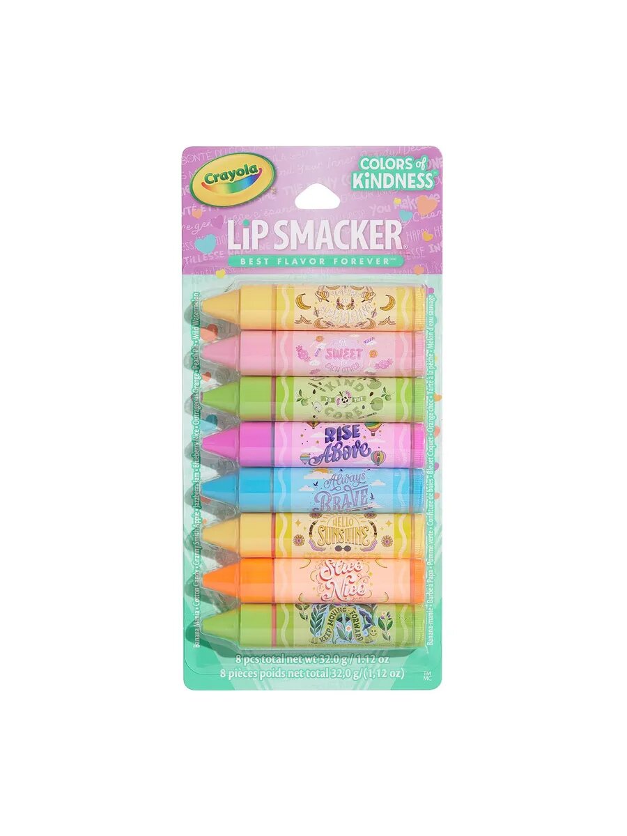 Увлажняющий бальзам для губ Лип Смакер Crayola, 8 шт.