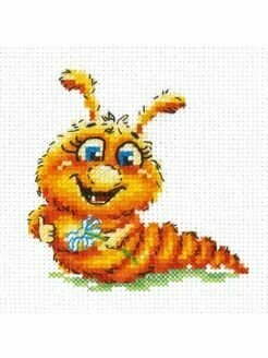 18-70 "Буду бабочкой". Набор для вышивания крестом Чудесная игла 8 х 8 см.