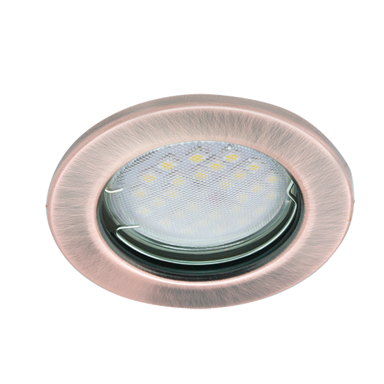 7 штук (комплект) Встраиваемый светильник Ecola MR16 GU5.3 DL90 Черненая Медь 30x80