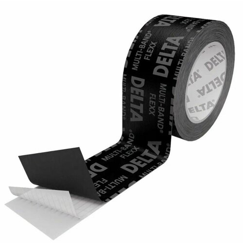 фото Delta multi band flexx 60 мм х 25м (1шт), скотч для пароизоляции, лента монтажная универсальная односторонняя для гидроизоляции, пароизоляции и герметизации дельта мульти банд