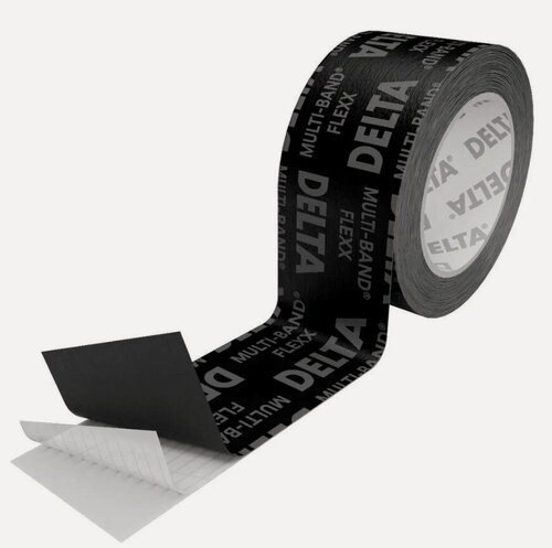 Изображение товара Delta Multi Band FLEXX 60 мм х 25м (1шт), скотч для пароизоляции, лента монтажная универсальная односторонняя для гидроизоляции, пароизоляции и герметизации Дельта мульти банд