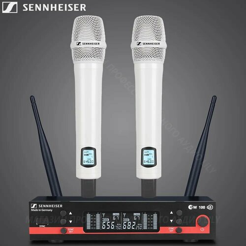 Микрофоны беспроводные Sennheiser EW 100-G 3 белые 17000₽