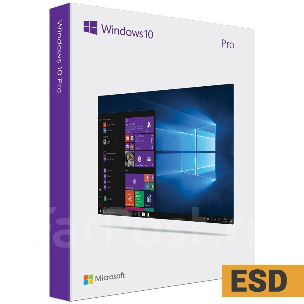 Microsoft Windows 10 Pro - ключ активации c привязкой к учетной записи - Бессрочный, для всех языков — фото 1