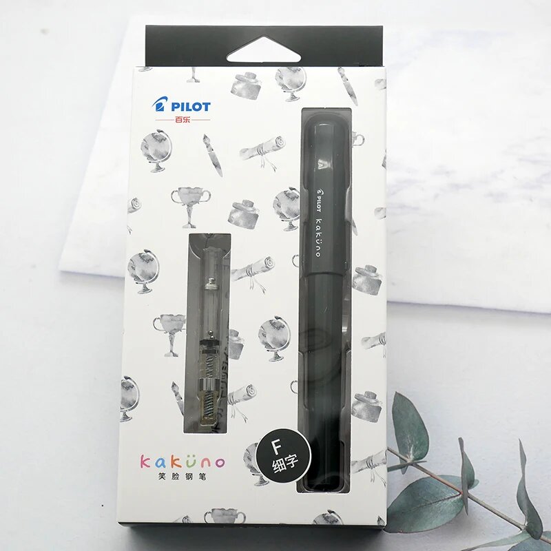 Перьевая ручка Pilot KAKUNO EF, Classic Black Smile, F 0.3mm
