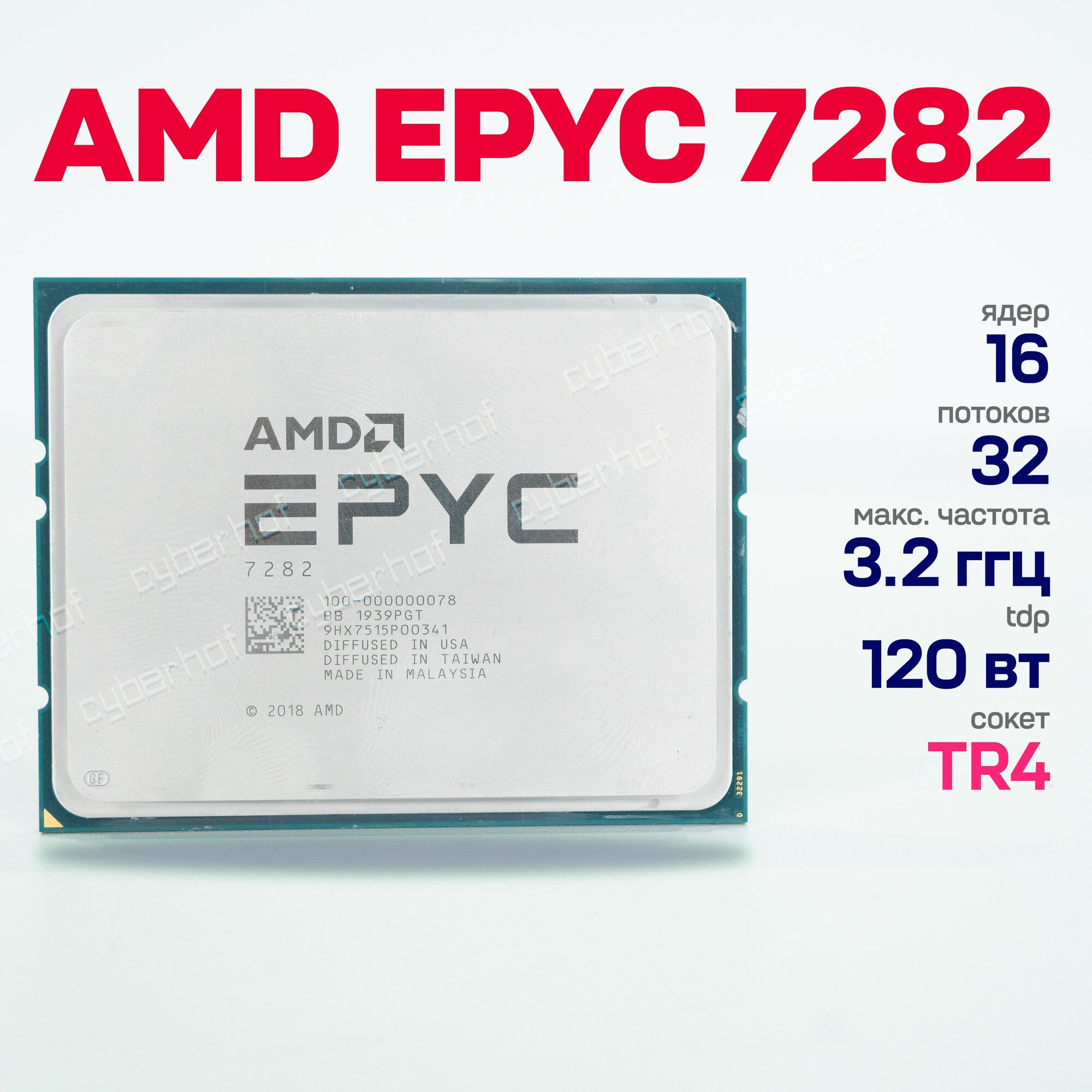 Процессор AMD EPYC 7282 сокет TR4