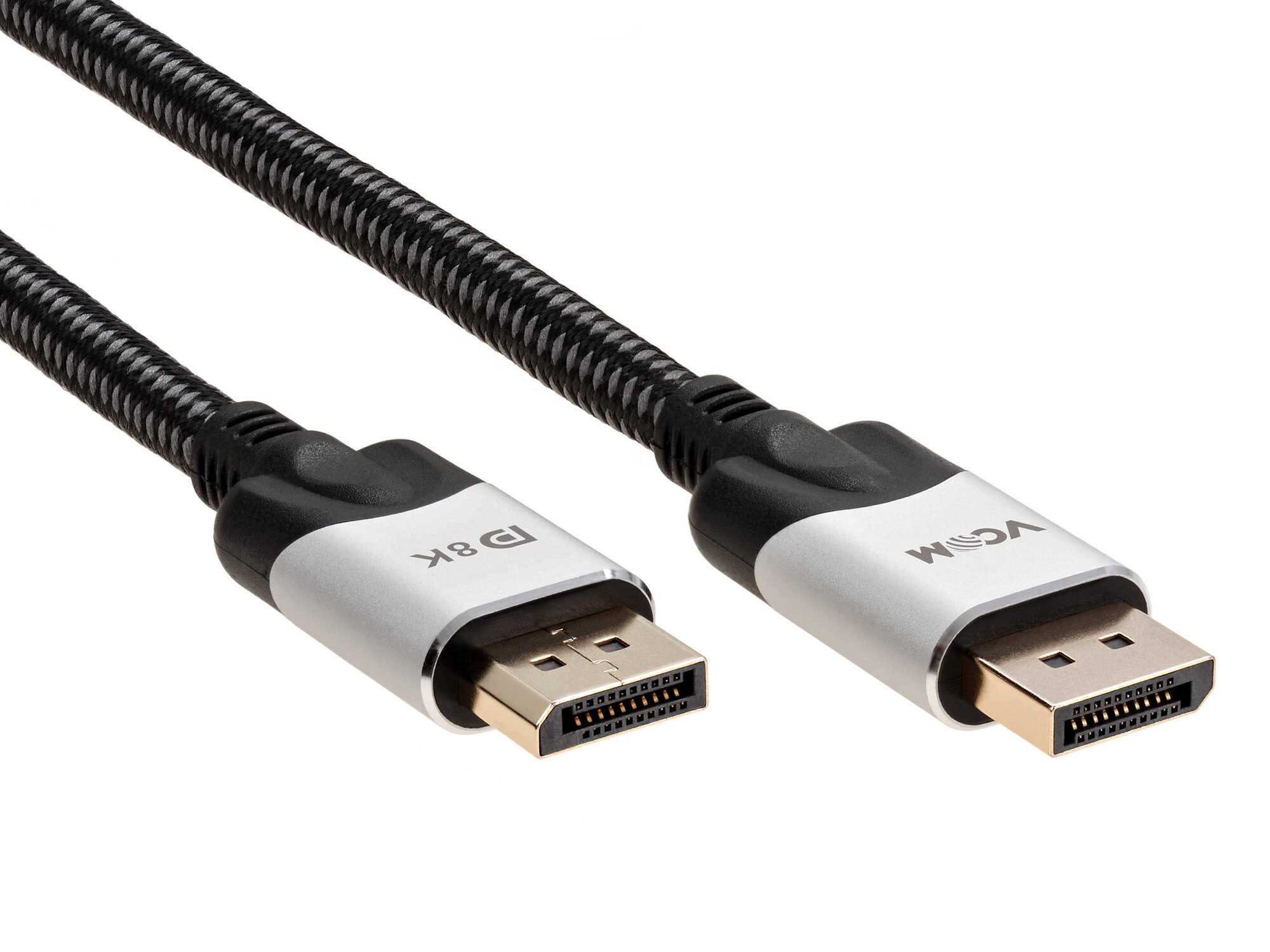 DisplayPort 1.4 кабель сверхскоростной VCOM 8K 60Hz 2 метра проводник медь оплетка (CG635-2M)