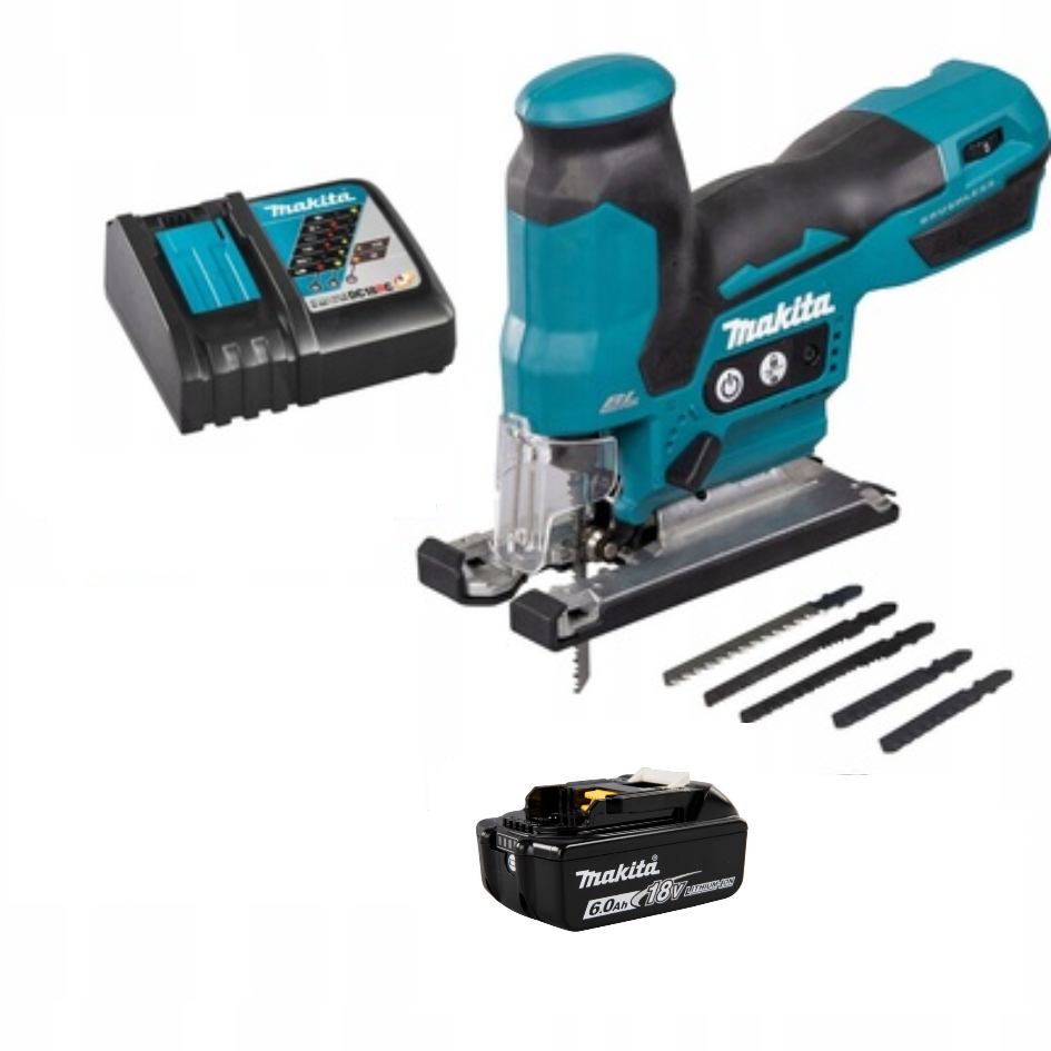 Аккумуляторный лобзик Makita DJV185RG1 (18V, 1х6.0Ah, Li-Ion)