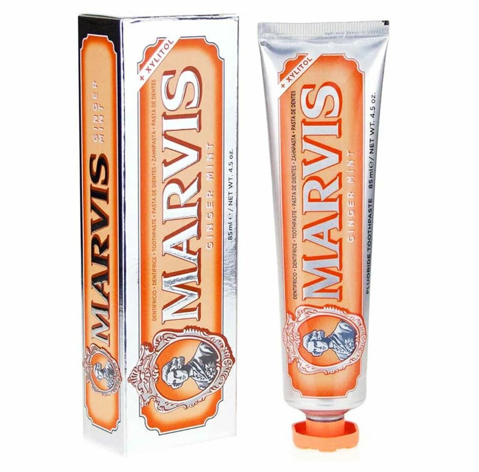 Зубная паста Marvis Ginger Mint отбеливающая мятно-имбирный вкус 85 мл