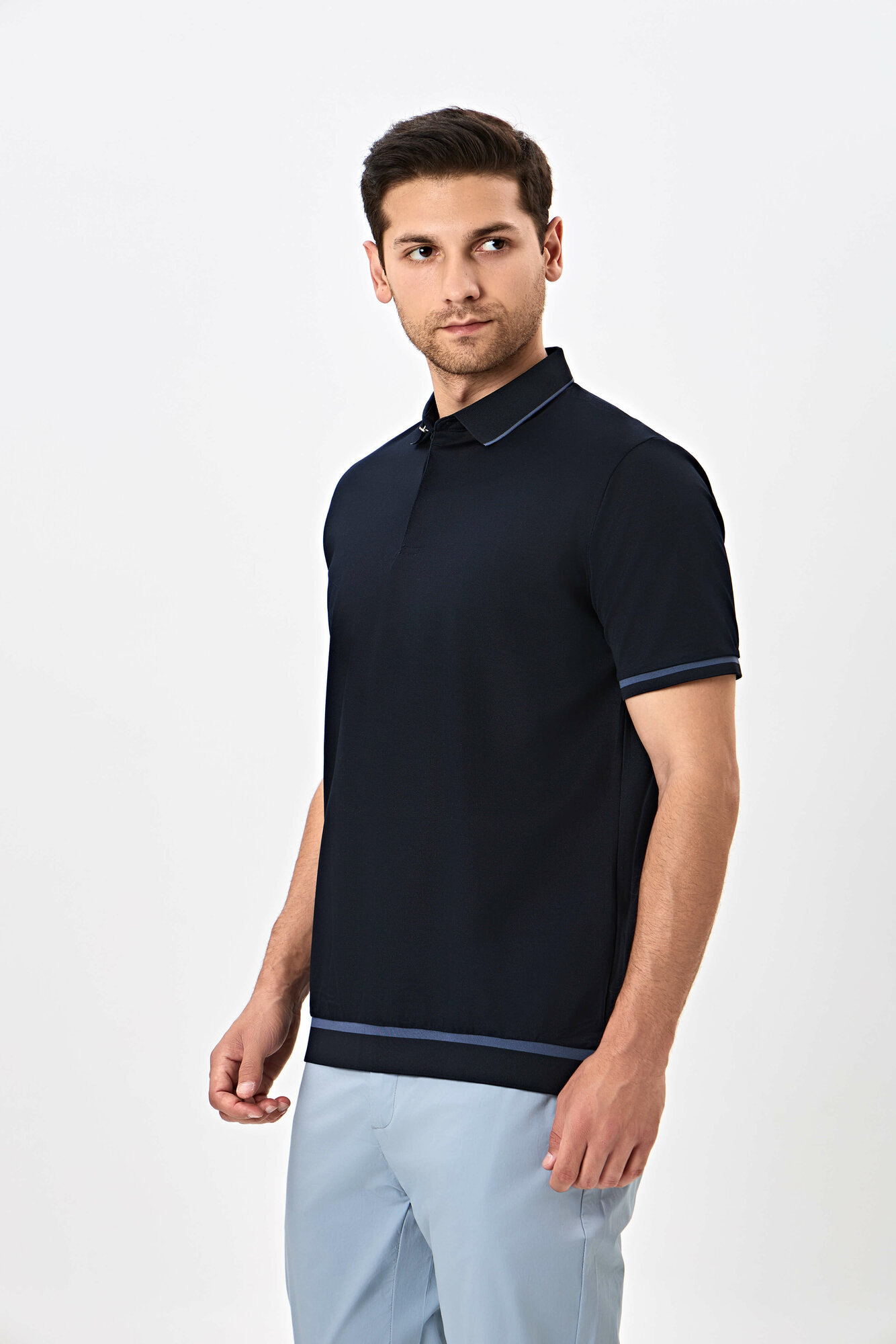 Поло спортивное TERRA PRO, размер M, navy — фото 1