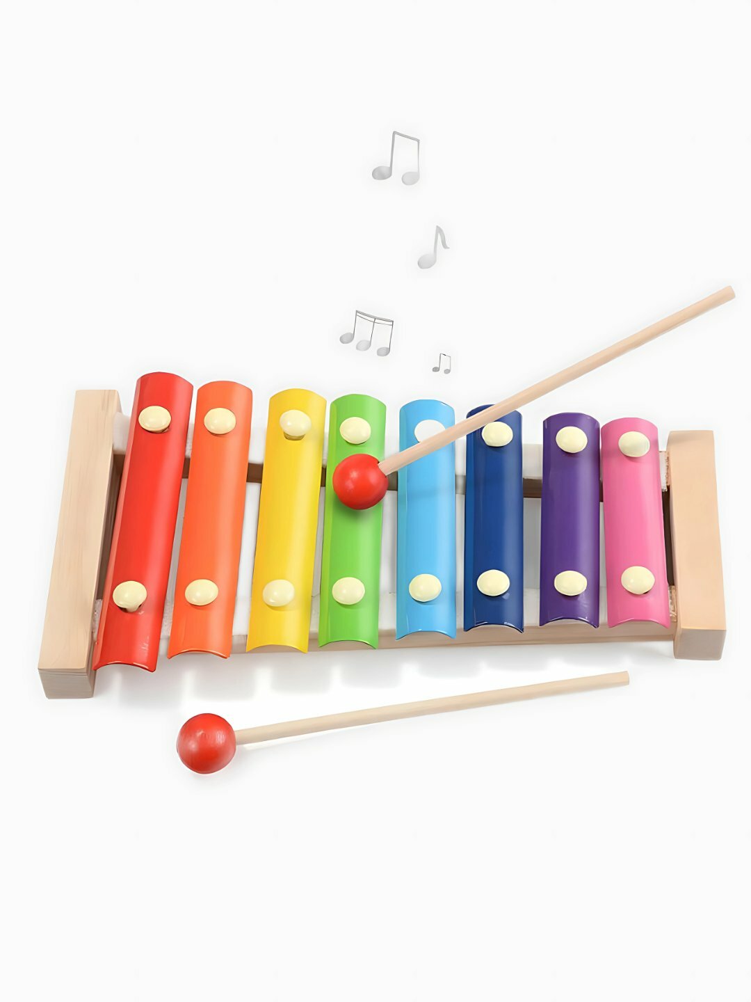 Музыкальный инструмент, игрушка развивающая ксилофон, деревянный — фото 1