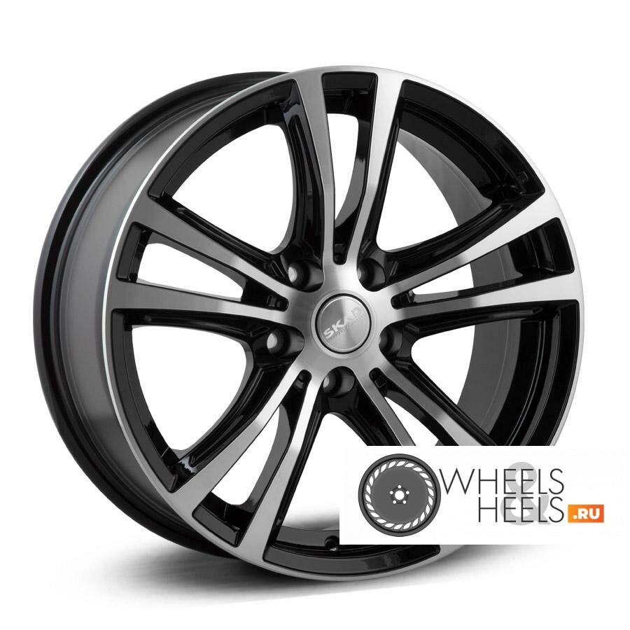 Скад Мюнхен 18x8 5x112 et45 dia66.6 Черный с полированной лицевой поверхностью