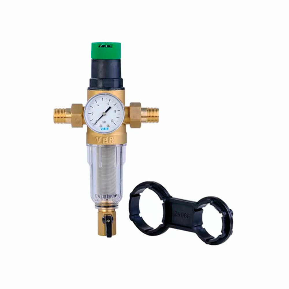 Фильтр промывной с редуктором 1/2" для холодной воды ViEiR JC158
