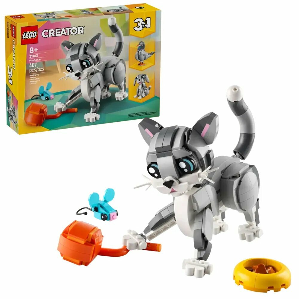 Конструктор LEGO CREATOR 3 in 1 31163 Озорной котенок, игрушки из строительных блоков