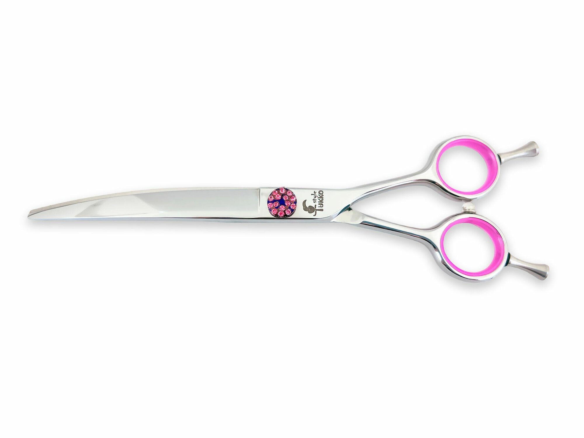 Ножницы изогнутые радиальные для груминга собак животных TUKKO Style STUDY ELEMENTS