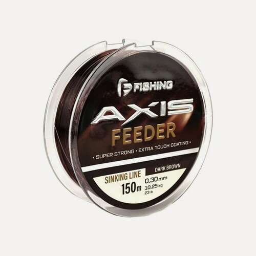 Изображение товара F-FISHING Леска Axis Feeder Line Dark Brown 150м 0,30мм 10,25кг 23lb