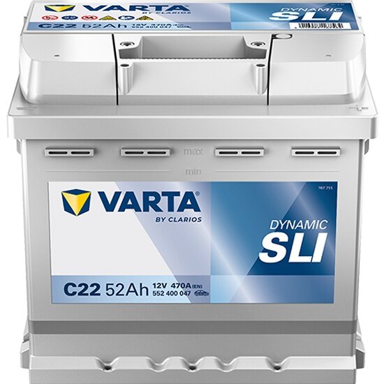 Аккумулятор Varta C22 Blue Dynamic 552 400 047 175x207x190 обратная полярность 52 Ач