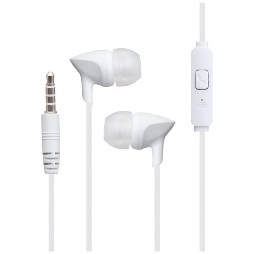 Гарнитура REMAX RW-106 Earphone 3.5 мм, 1.2м, громкость +/-, вставная (белый)