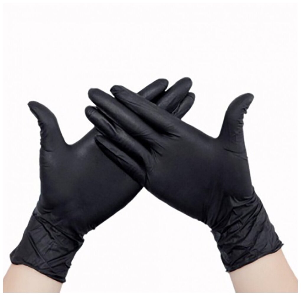 EcoLat Перчатки нитриловые Black 100 шт./уп. размер M, 3740/M