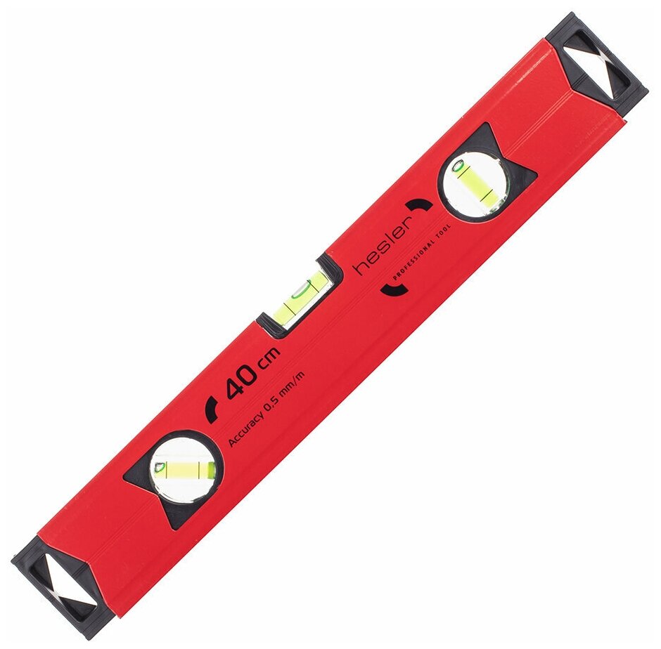 фото Уровень магнитный Hesler 40 см 3 глазка