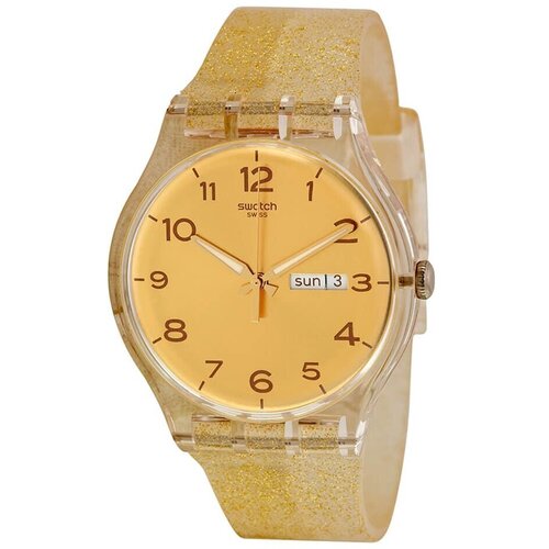 фото Наручные часы swatch gent, серебряный, золотой