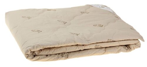 Одеяло Этель Верблюжья шерсть, теплое, 140 х 205 см, бежевый