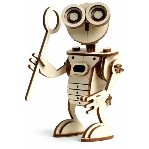 фото Пазлы 3d деревянный конструктор lemmo "робот сан" (подвижный) (st00-26)