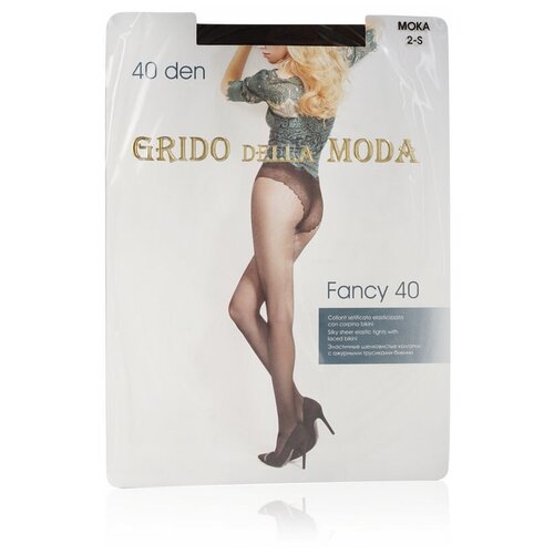 Колготки Grido della Moda Fancy, 40 den, размер 2, коричневый