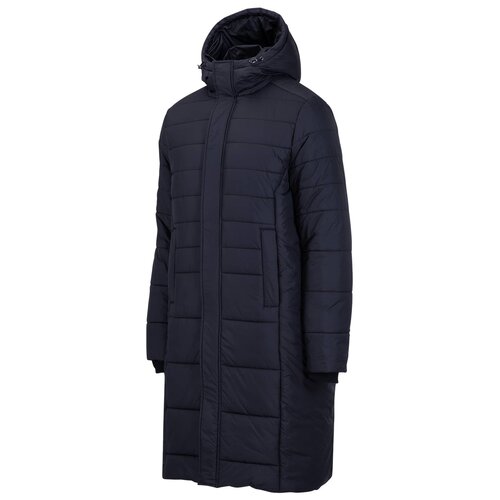 Куртка Jogel Essential Long Padded Jacket, силуэт прямой, регулируемый край, регулируемый капюшон, карманы, ветрозащитная, водонепроницаемая, утепленная, размер S, черный