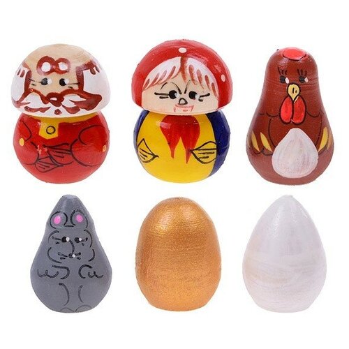 Пальчиковый театр Курочка ряба -6 шт./набор