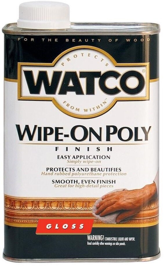 WATCO Wipe-On Poly Полироль для дерева глянцевый бесцветный (0946л)