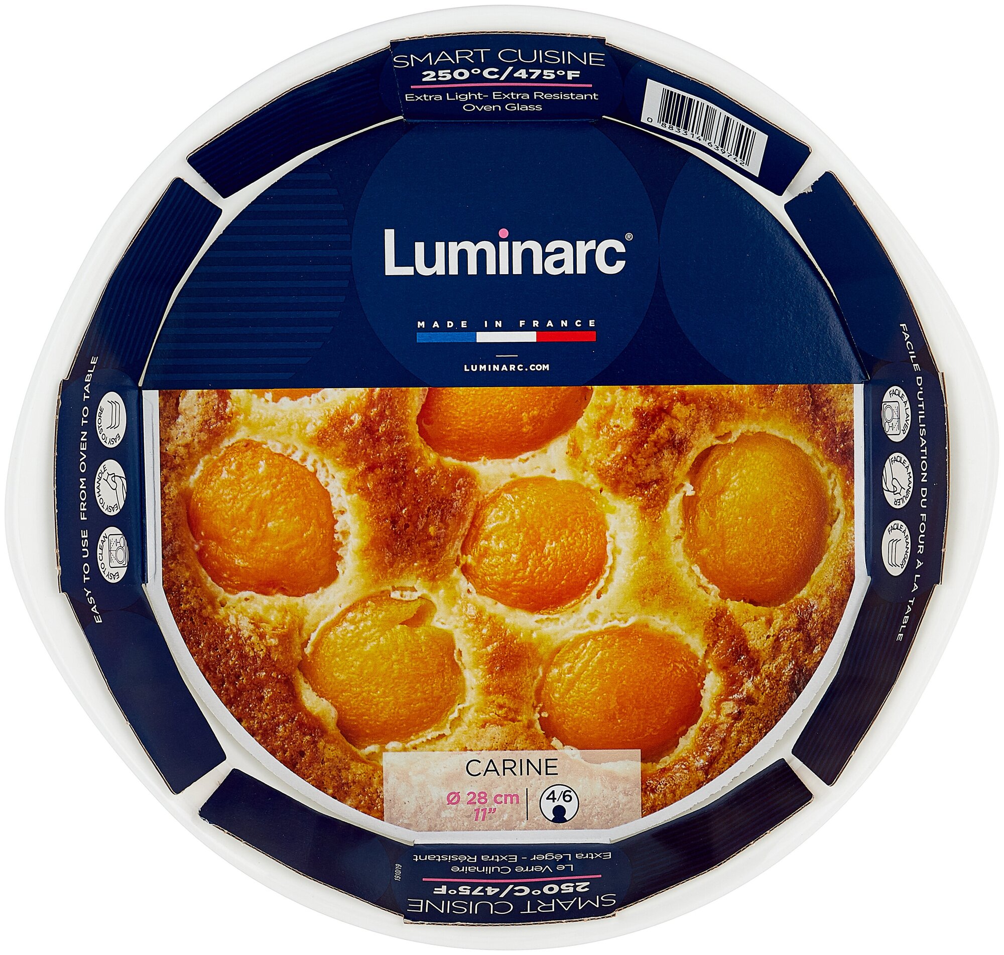 Форма для запекания Luminarc SMART CUISINE круглая, 28 см