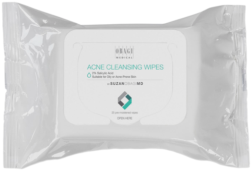 Obagi Очищающие салфетки для лица Acne Cleansing Wipes, 25 уп. по 25 шт.