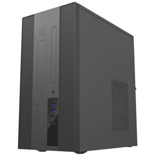 Корпус microATX Powerman EK303BK Без БП чёрный powerman корпус minitower powerman ek303 black u3 0 2 1 combo audio mini itx без блока питания