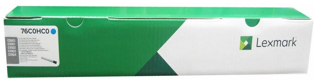 Тонер-картридж Lexmark CX92x с тонером высокой емкости, голубой