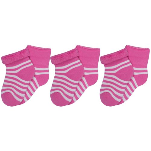 Носки RuSocks 3 пары, размер 12-14, розовый носки rusocks 3 пары размер 12 14 белый розовый