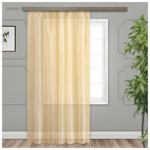 фото Штора вуаль 200х260 см, шампань, пэ 100% 5132087 witerra