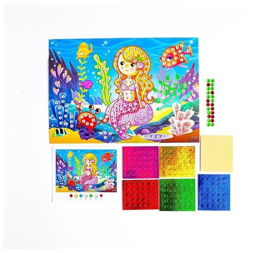 Аппликация круглыми стразами и EVA 